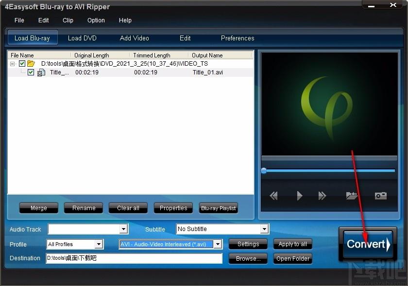 4Easysoft Blu-ray to AVI Ripper,蓝光转AVI转换器,视频转换