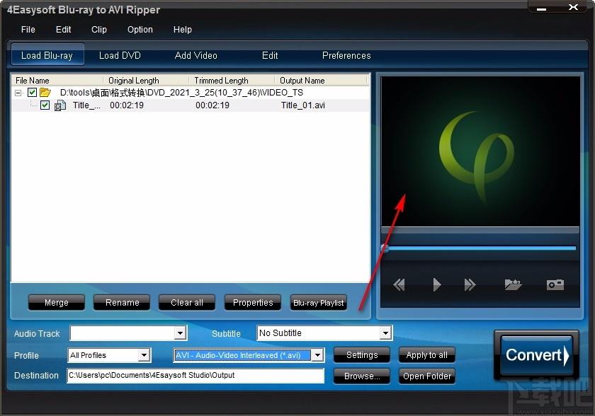 4Easysoft Blu-ray to AVI Ripper,蓝光转AVI转换器,视频转换