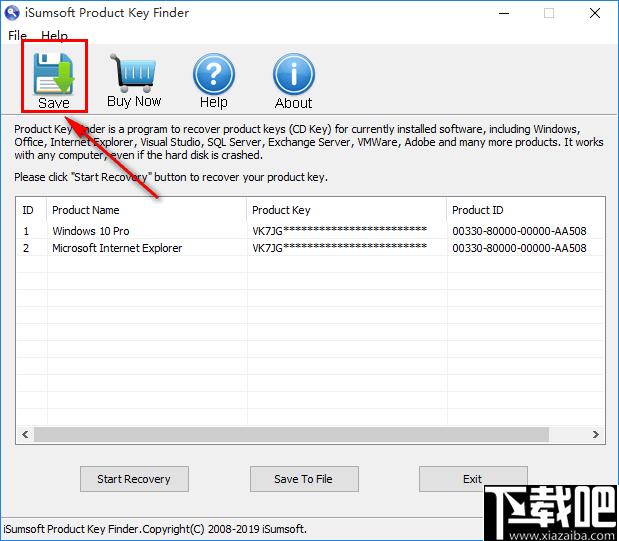 iSumsoft Product Key Finder下载,密钥查找,密码恢复