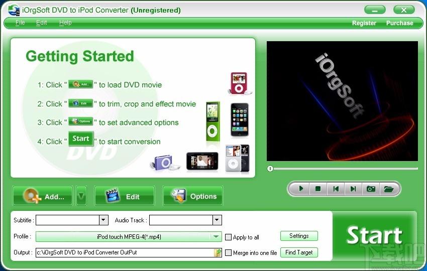 iOrgSoft DVD to iPod Converter,DVD转iPod,视频转换