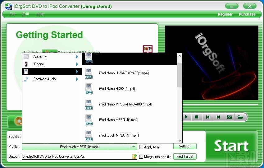 iOrgSoft DVD to iPod Converter,DVD转iPod,视频转换